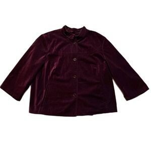 J. Jill Women's Wine color blazer